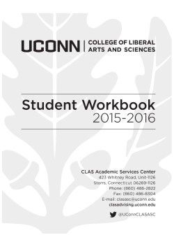CLAS Student Workbook - CLAS Academic Services Center