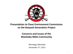A copy of the MMF`s presentation is available here