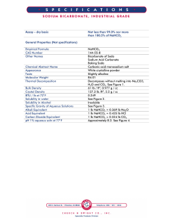 sodium bicarbonate, industrial grade