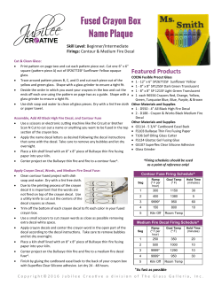 Fused Crayon Box Name Plaque