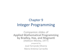 Integer Programming