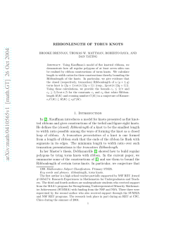 arXiv:math/0410565v1 [math.GT] 26 Oct 2004