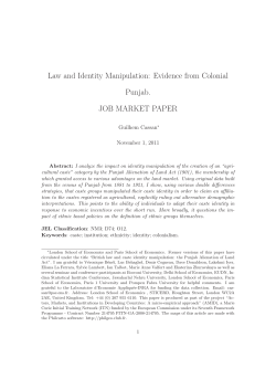 Law and Identity Manipulation