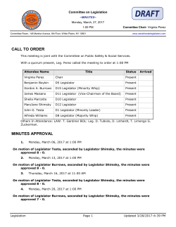 Minutes - Westchester County Board of Legislator`s