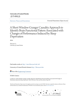 A Short Window Granger Causality Approach to Identify