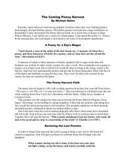 The Coming Penny Harvest