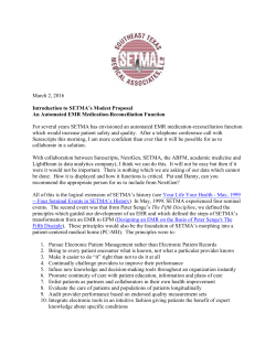 March 2, 2016 Introduction to SETMA`s Modest Proposal An