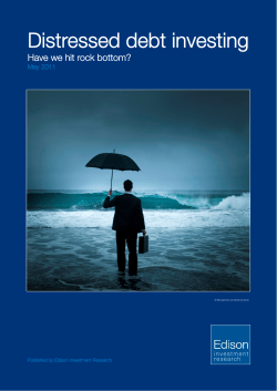 Distressed debt investing - Edison Investment Research