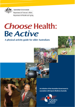 Choose Health: Be Active