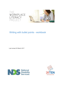 - National Disability Services
