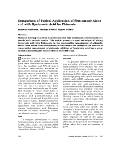 Comparison of Topical Application of