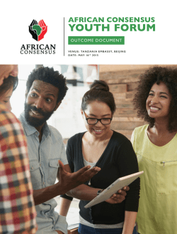 african consensus youth forum