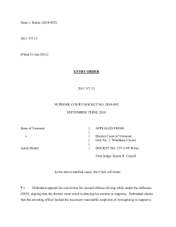 State v. Rutter - Vermont Judiciary