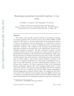 Homologous prominence non-radial eruptions: A case study