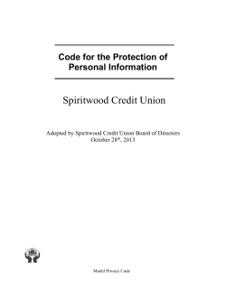 Privacy Policy - Spiritwood Credit Union