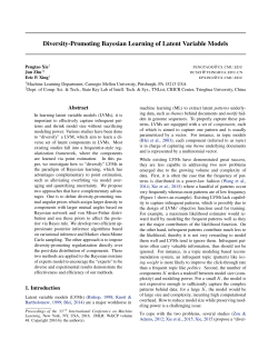 Diversity-Promoting Bayesian Learning of Latent Variable