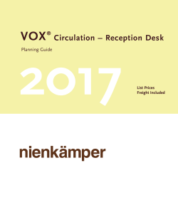 Circulation &ndash; Reception Desk