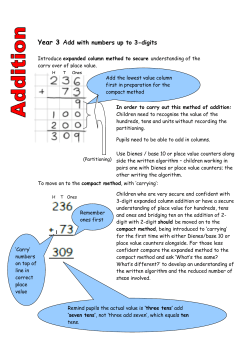 Year 1 Add with numbers up to 20