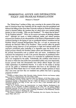 Policy and Program Formulation - Duke Law Scholarship Repository
