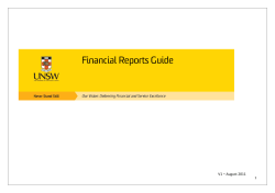 Financial Reports Guide
