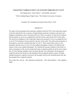 Unusual Polar Conditions in Solar Cycle 24 and their Implications