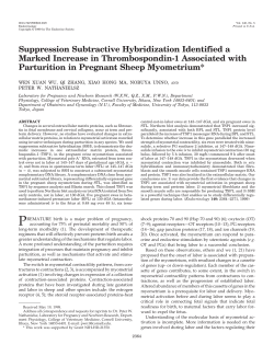 Suppression Subtractive Hybridization Identified a Marked Increase