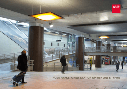 rosa parks: a new station on rer line e - paris