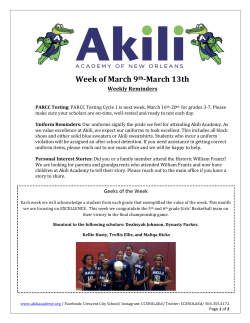 March 9, 2015 Newsletter