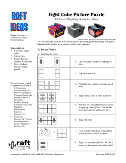 Eight Cube Picture Puzzle