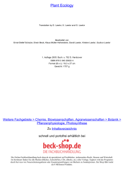 Plant Ecology - ReadingSample - Beck-Shop
