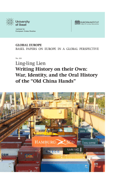 Ling-ling Lien Writing History on their Own