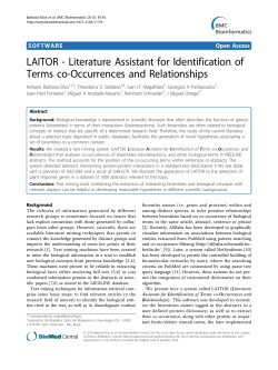 LAITOR - Literature Assistant for Identification of Terms co