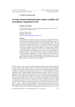 Ab initio density functional study of phase stability and noncollinear