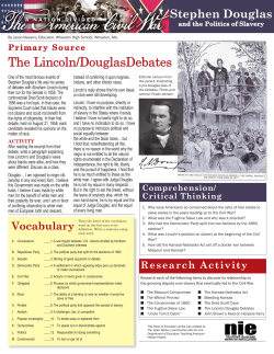 The Lincoln/DouglasDebates