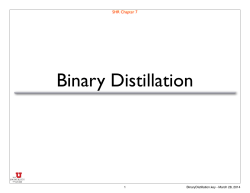 Binary Distillation