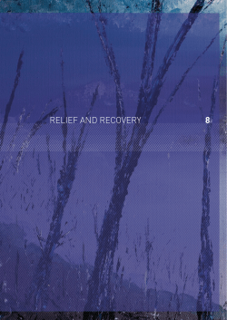 8 relief and recovery - 2009 Victorian Bushfires Royal Commission