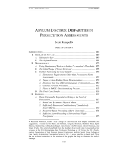 asylum discord: disparities in persecution assessments