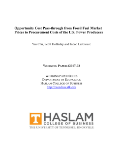 Opportunity Cost Pass-through from Fossil Fuel Market Prices to