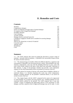 11. Remedies and Costs - Australian Law Reform Commission