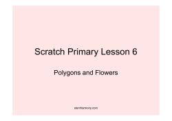 Scratch Lesson 1