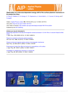 Observation of a hole-size-dependent energy shift of the surface