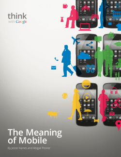 The Meaning of Mobile - Mobile Marketing Association