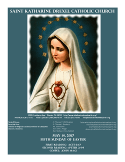 May 14, 2017 - St. Katharine Drexel Parish