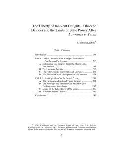 The Liberty of Innocent Delights: Obscene Devices and the Limits of