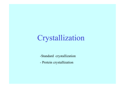 Crystallization