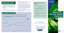 Tobacco Tax &ndash; The New Zealand Experience