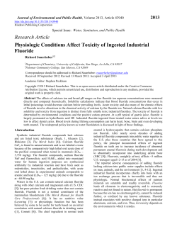 LD 50 for calcium fluoride