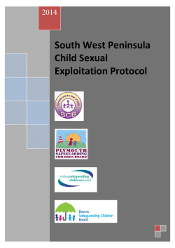 South West Peninsula Child Sexual Exploitation Protocol