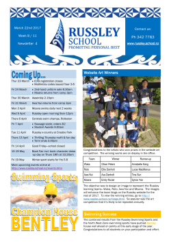 Newsletter 4 - Russley School