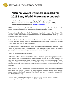 National Award - World Photography Organisation